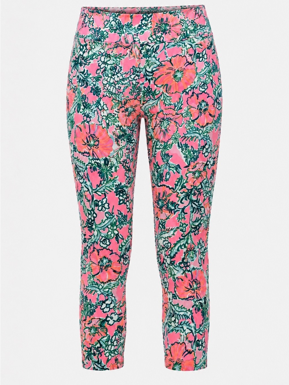 Lilly Pulitzer Corso crop luxletic poppy leggings, size 0